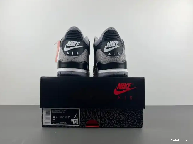 MaikeSneakers Jordan 3 Black Air DN3707-010 Cement 0506